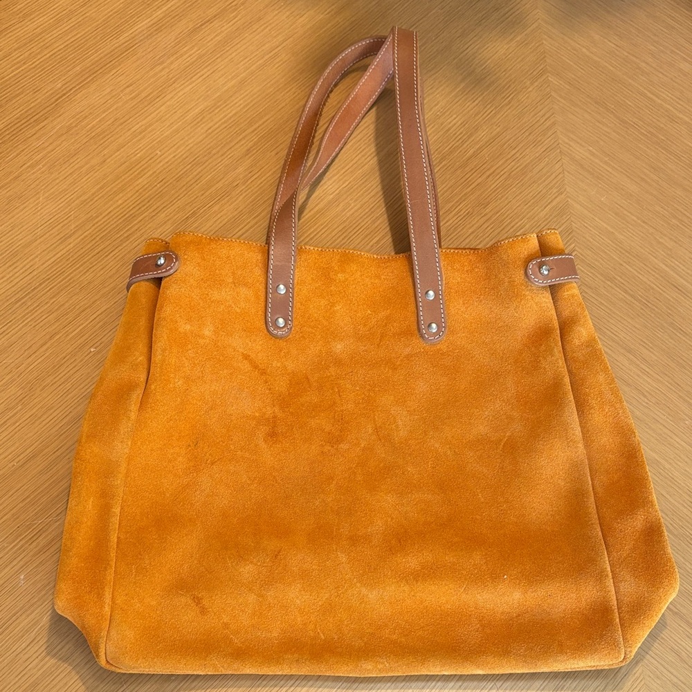 Elegant Tan Suede Tote Bag